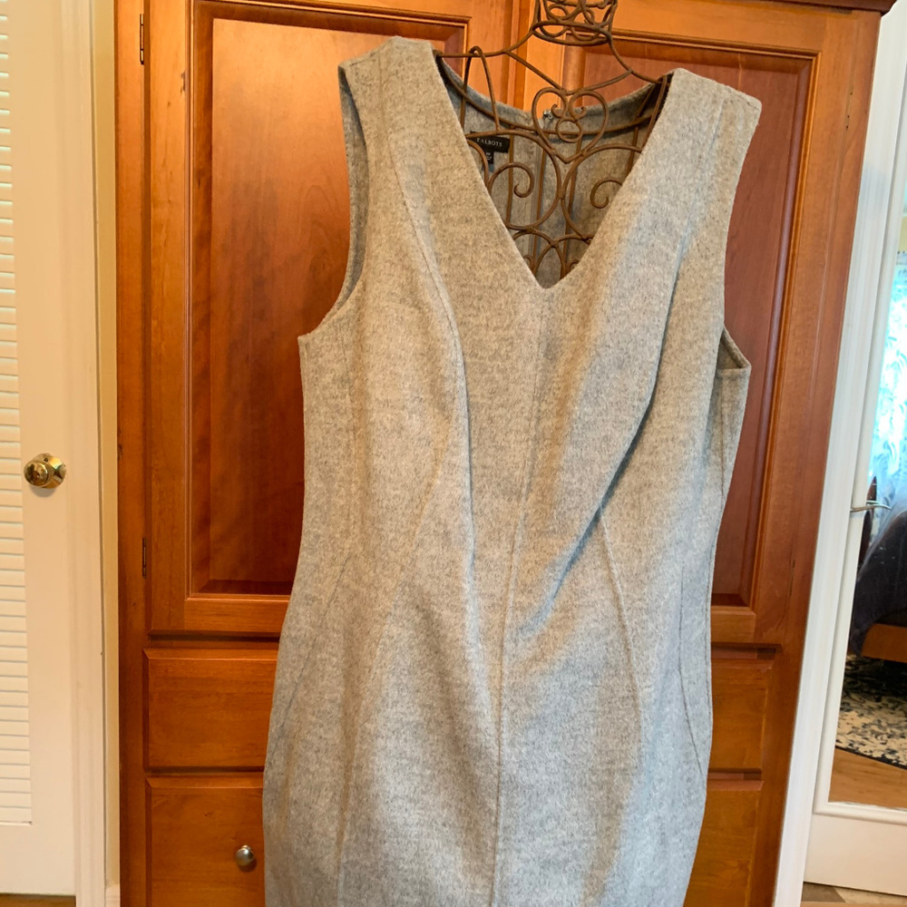Talbots NWOT grey soft wool dress, size 20